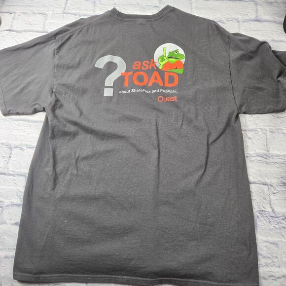 Quest Thrive In the New Database World T-shirt Graphic Gray size XL  ISSUES - Picture 1 of 13